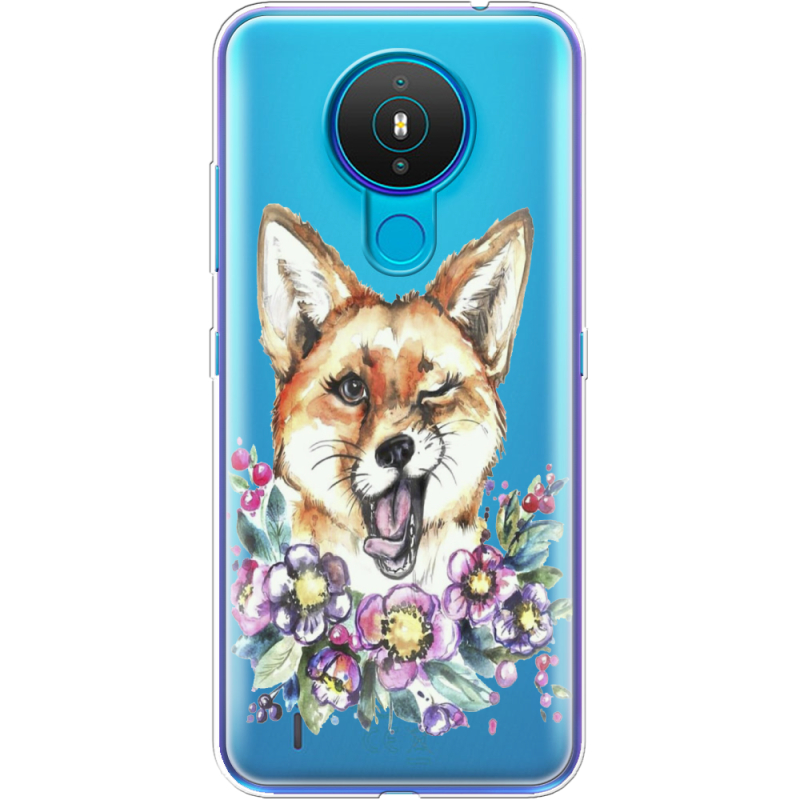 Прозрачный чехол BoxFace Nokia 1.4 Winking Fox