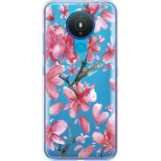 Прозрачный чехол BoxFace Nokia 1.4 Pink Magnolia
