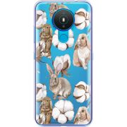 Прозрачный чехол BoxFace Nokia 1.4 Cotton and Rabbits