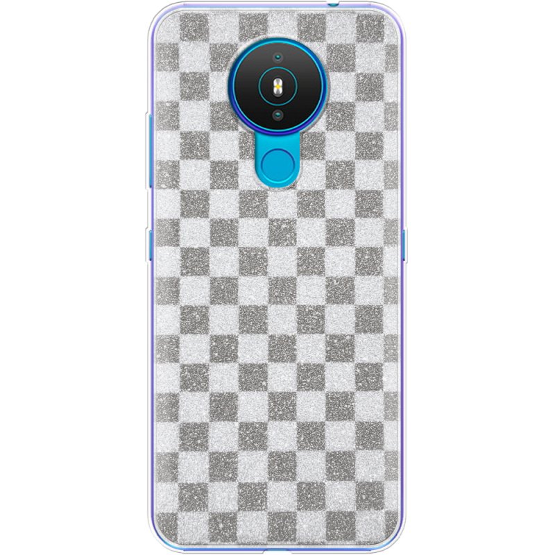 Чехол с блёстками Nokia 1.4 Шахматы