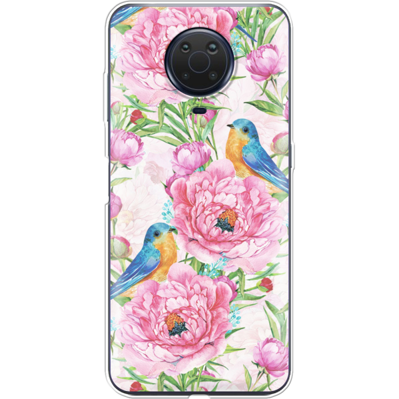 Чехол BoxFace Nokia G10 Birds and Flowers