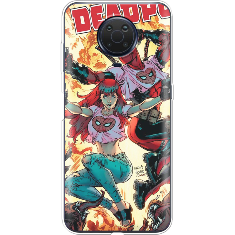 Чехол BoxFace Nokia G10 Deadpool and Mary Jane