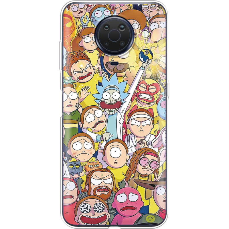 Чехол BoxFace Nokia G10 Rick and Morty