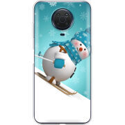 Чехол BoxFace Nokia G10 Skier Snowman
