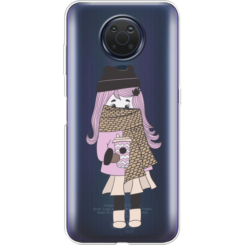 Прозрачный чехол BoxFace Nokia G10 Winter Morning Girl