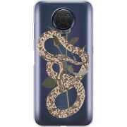 Прозрачный чехол BoxFace Nokia G10 Glamor Snake