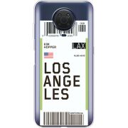 Прозрачный чехол BoxFace Nokia G10 Ticket Los Angeles