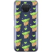 Прозрачный чехол BoxFace Nokia G10 Pattern Baby Yoda