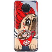 Прозрачный чехол BoxFace Nokia G10 Winter Puggy