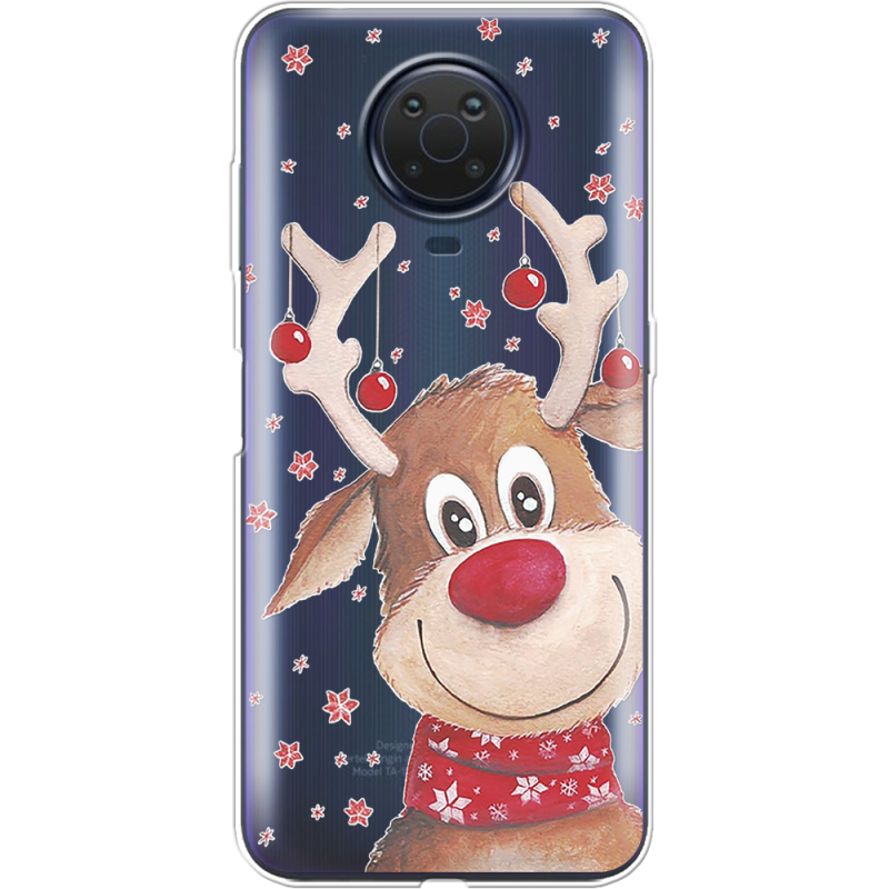 Прозрачный чехол BoxFace Nokia G10 Winter Deer