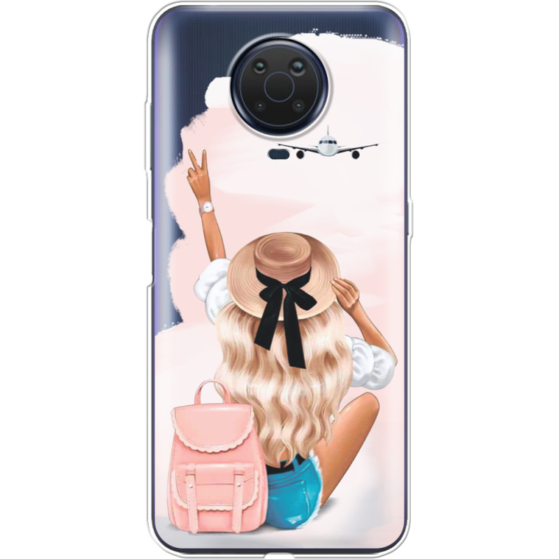 Прозрачный чехол BoxFace Nokia G10 Travel Girl