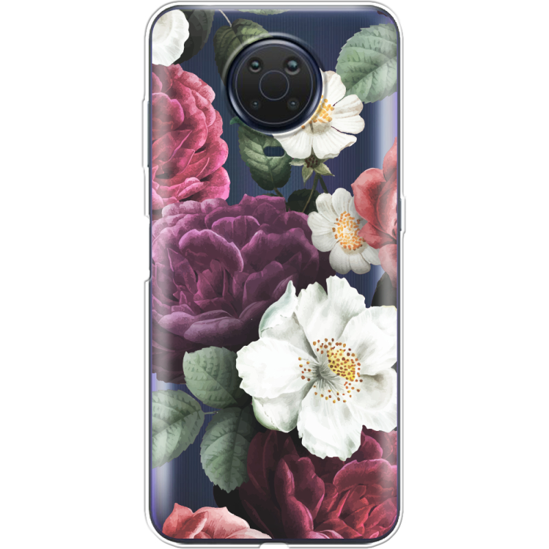 Прозрачный чехол BoxFace Nokia G10 Floral Dark Dreams