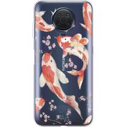 Прозрачный чехол BoxFace Nokia G10 Japanese Koi Fish