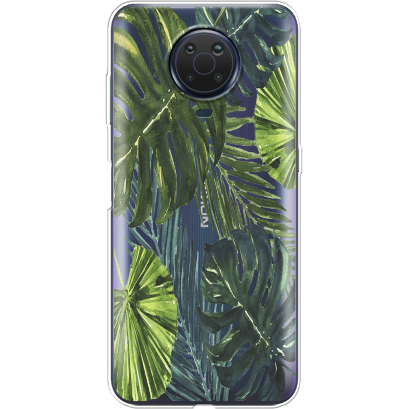 Прозрачный чехол BoxFace Nokia G10 Palm Tree