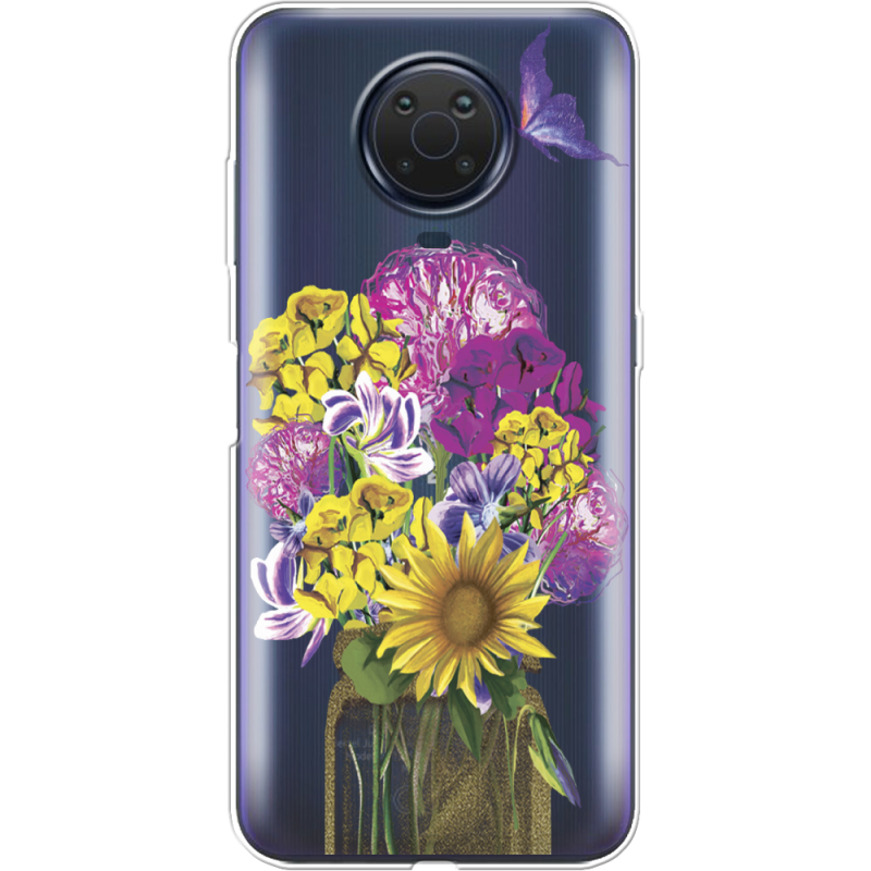 Прозрачный чехол BoxFace Nokia G10 My Bouquet