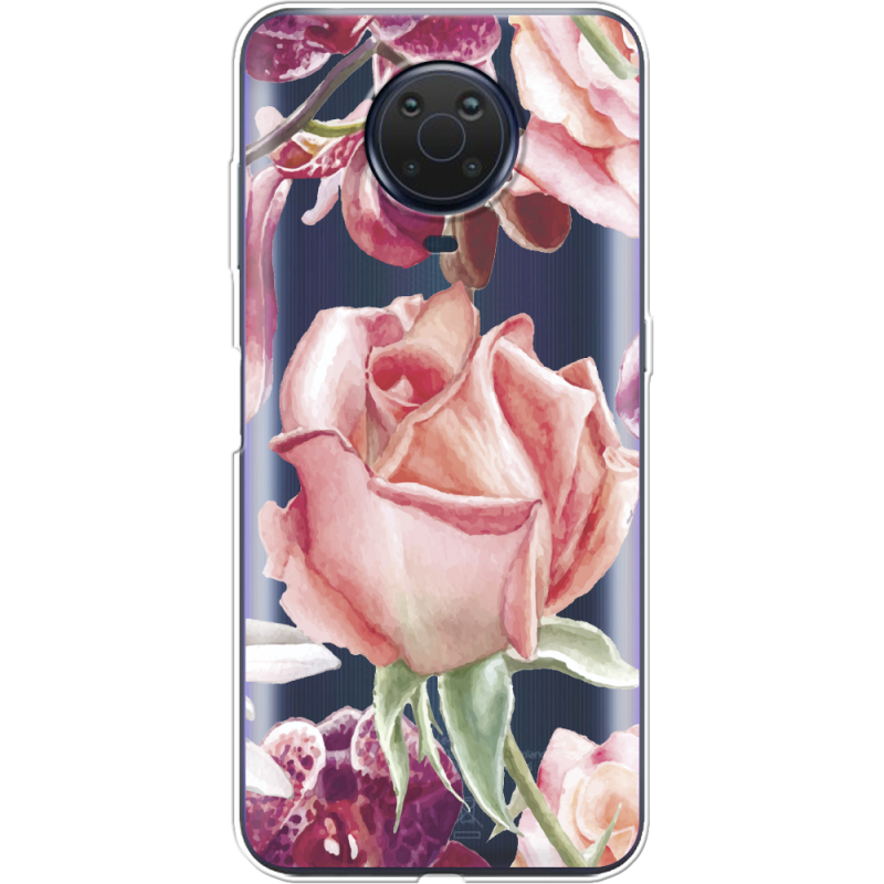 Прозрачный чехол BoxFace Nokia G10 Rose