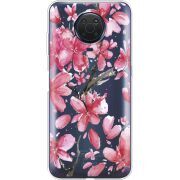 Прозрачный чехол BoxFace Nokia G10 Pink Magnolia