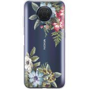 Прозрачный чехол BoxFace Nokia G10 Floral