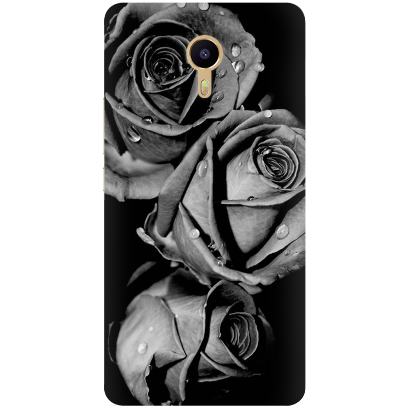 Чехол Uprint Meizu M3 Max Black and White Roses