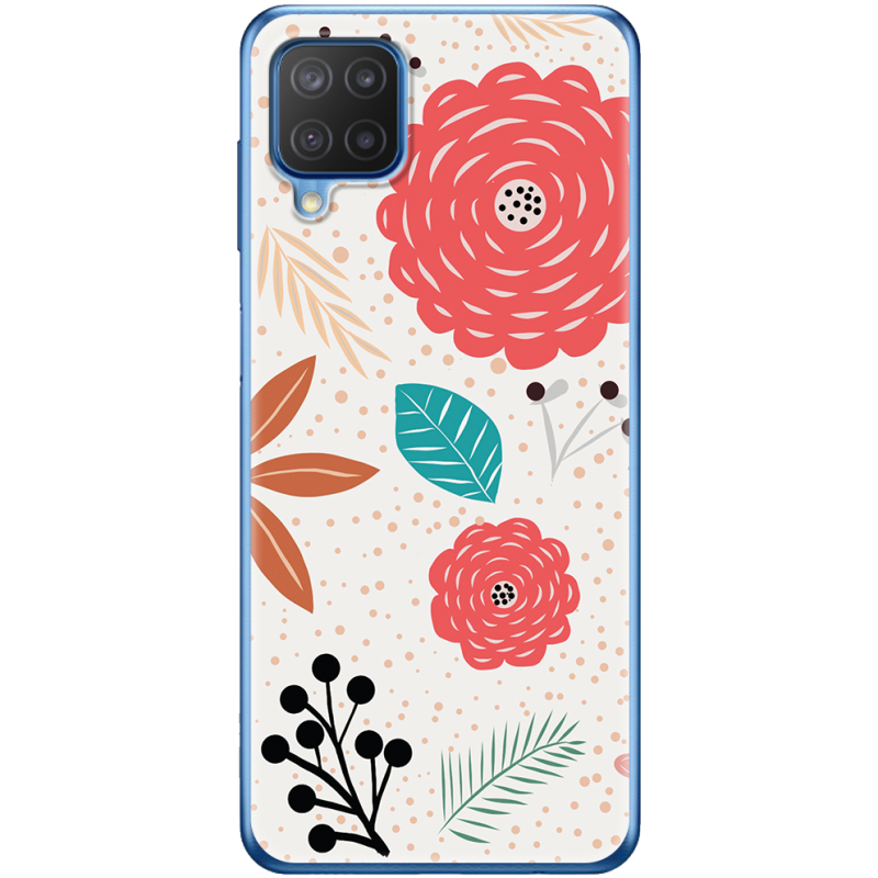 Чехол BoxFace Samsung M127 Galaxy M12 Line Flowers