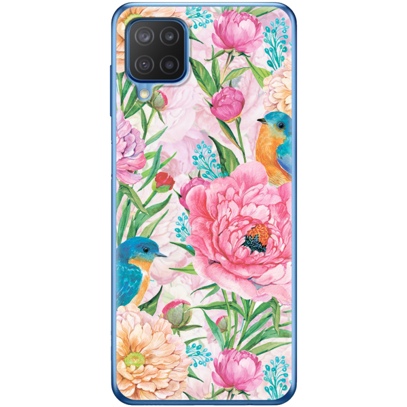 Чехол BoxFace Samsung M127 Galaxy M12 Birds in Flowers