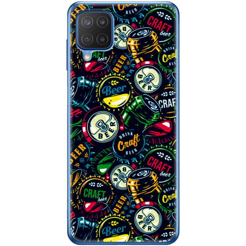 Чехол BoxFace Samsung M127 Galaxy M12 Bottle Caps