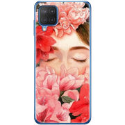 Чехол BoxFace Samsung M127 Galaxy M12 Girl in Flowers