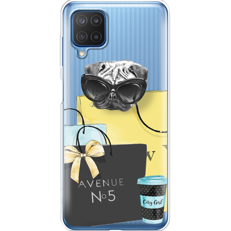 Прозрачный чехол BoxFace Samsung M127 Galaxy M12 Fashion Pug