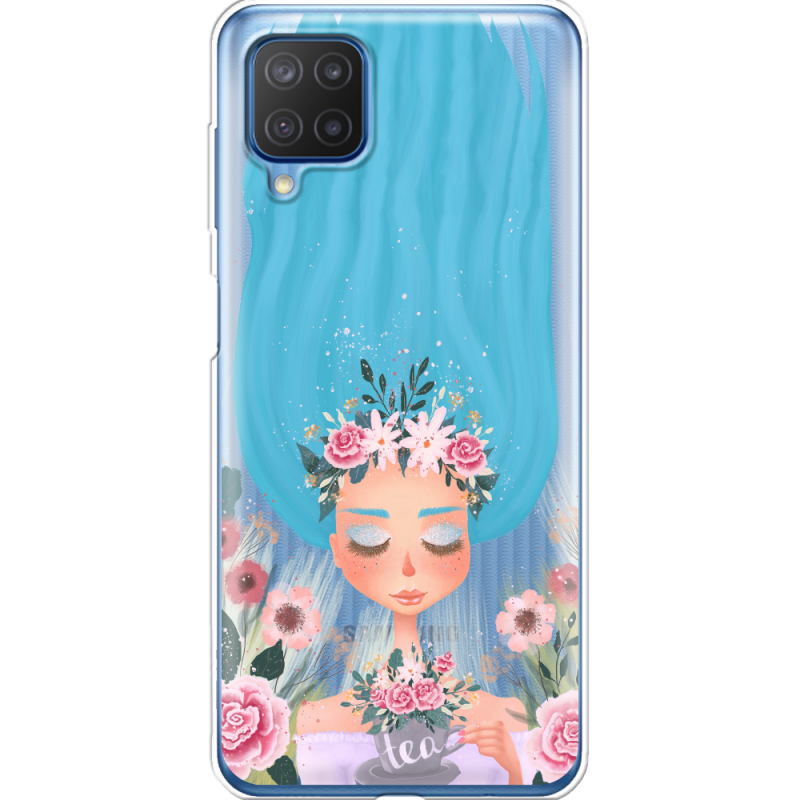 Прозрачный чехол BoxFace Samsung M127 Galaxy M12 Blue Hair