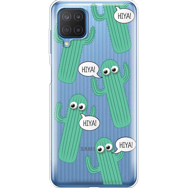 Прозрачный чехол BoxFace Samsung M127 Galaxy M12 с 3D-глазками HIYA