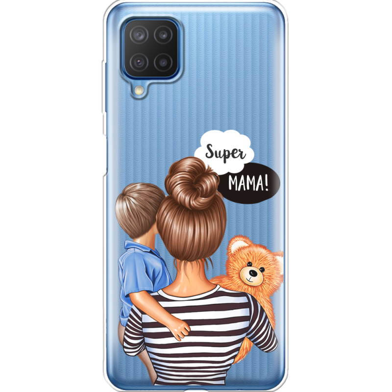 Прозрачный чехол BoxFace Samsung M127 Galaxy M12 Super Mama and Son