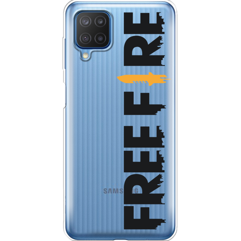 Прозрачный чехол BoxFace Samsung M127 Galaxy M12 Free Fire Black Logo