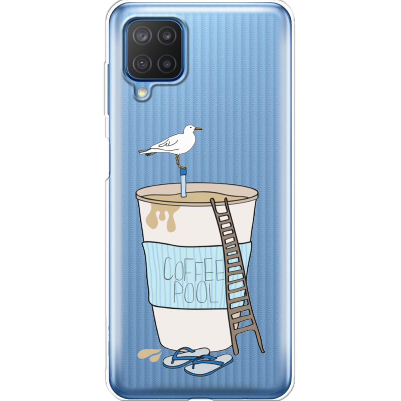 Прозрачный чехол BoxFace Samsung M127 Galaxy M12 Segull in Cofee Pool