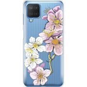 Прозрачный чехол BoxFace Samsung M127 Galaxy M12 Cherry Blossom