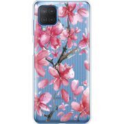Прозрачный чехол BoxFace Samsung M127 Galaxy M12 Pink Magnolia