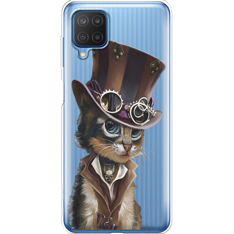 Прозрачный чехол BoxFace Samsung M127 Galaxy M12 Steampunk Cat
