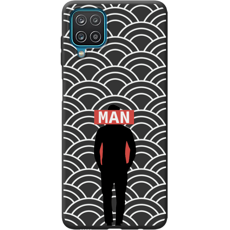 Черный чехол BoxFace Samsung M127 Galaxy M12 Man Pattern