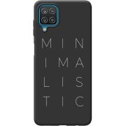 Черный чехол BoxFace Samsung M127 Galaxy M12 Minimalistic