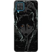 Черный чехол BoxFace Samsung M127 Galaxy M12 Wolf