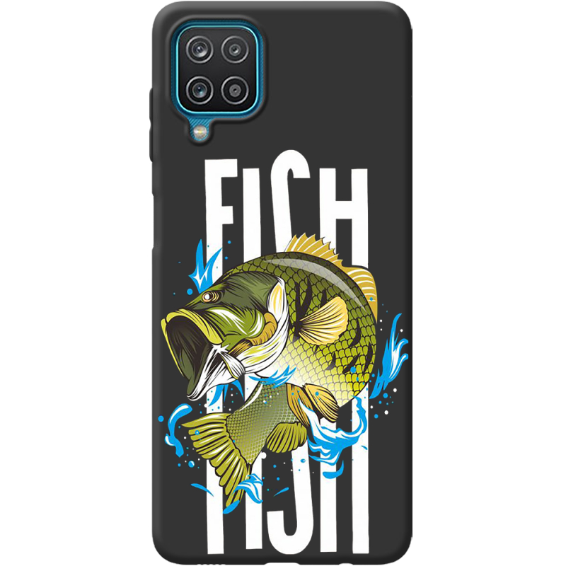 Черный чехол BoxFace Samsung M127 Galaxy M12 Fish