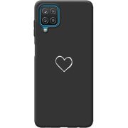 Черный чехол BoxFace Samsung M127 Galaxy M12 My Heart