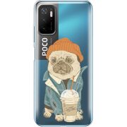 Прозрачный чехол BoxFace Xiaomi Poco M3 Pro Dog Coffeeman