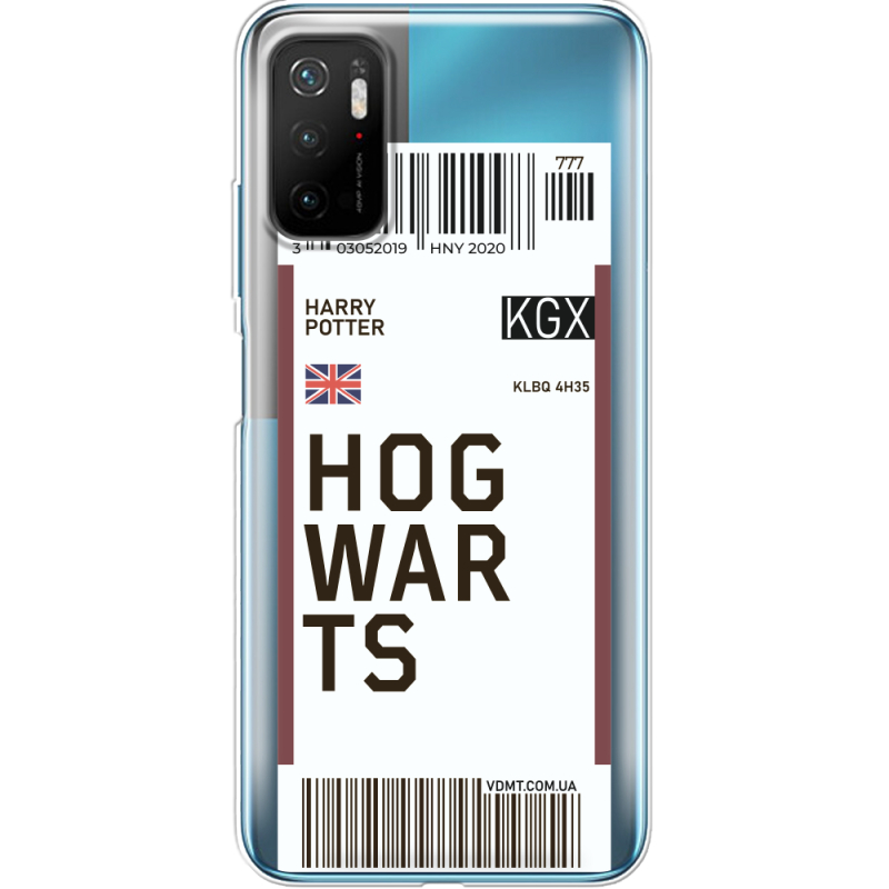 Прозрачный чехол BoxFace Xiaomi Poco M3 Pro Ticket Hogwarts