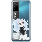 Прозрачный чехол BoxFace Xiaomi Poco M3 Pro Cat Style