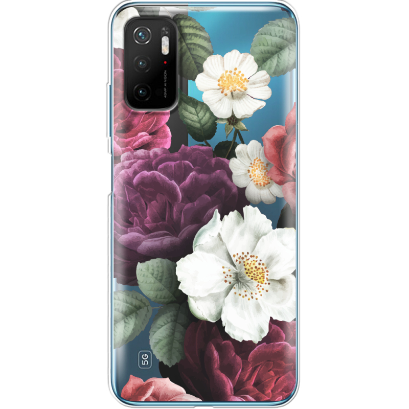 Прозрачный чехол BoxFace Xiaomi Poco M3 Pro Floral Dark Dreams