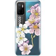 Прозрачный чехол BoxFace Xiaomi Poco M3 Pro Cherry Blossom