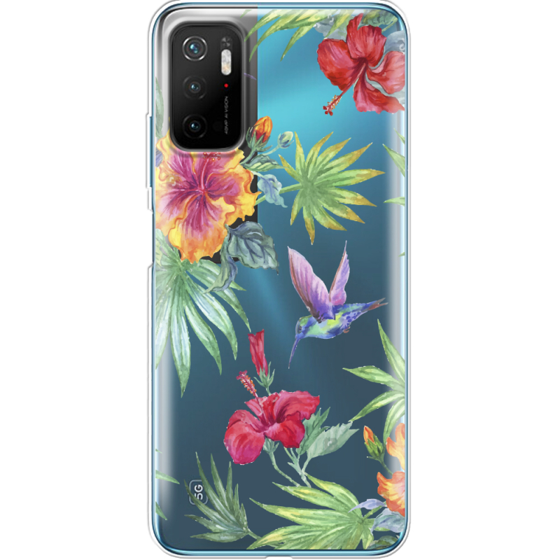 Прозрачный чехол BoxFace Xiaomi Poco M3 Pro Tropical