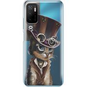 Прозрачный чехол BoxFace Xiaomi Poco M3 Pro Steampunk Cat