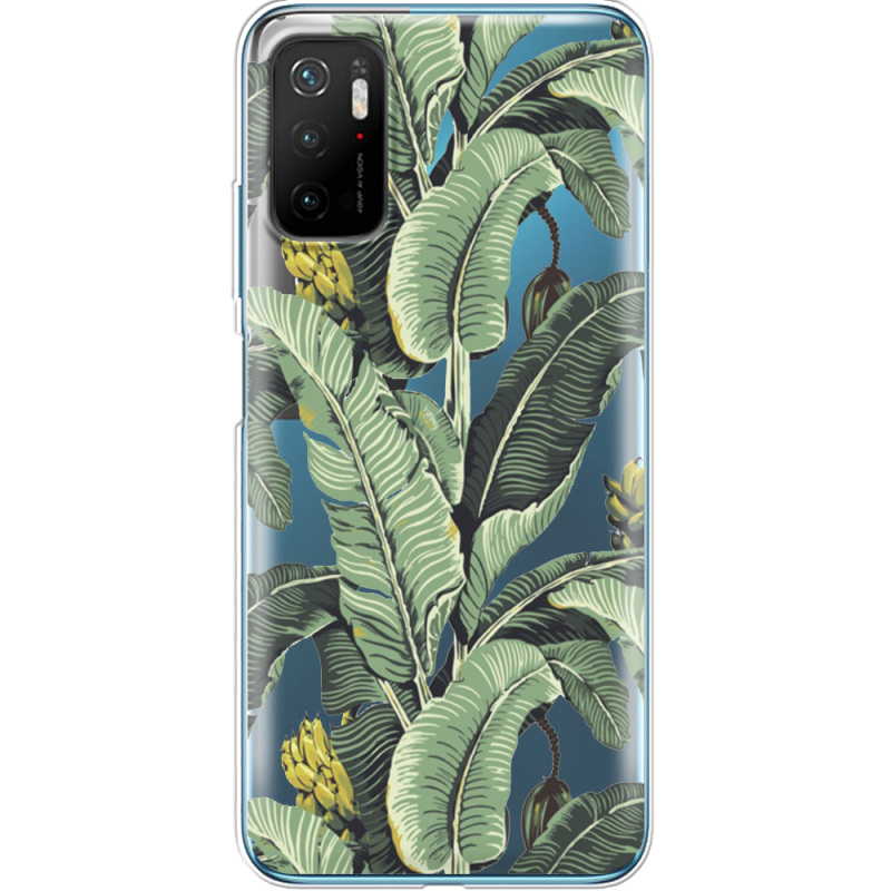 Прозрачный чехол BoxFace Xiaomi Poco M3 Pro Banana Leaves