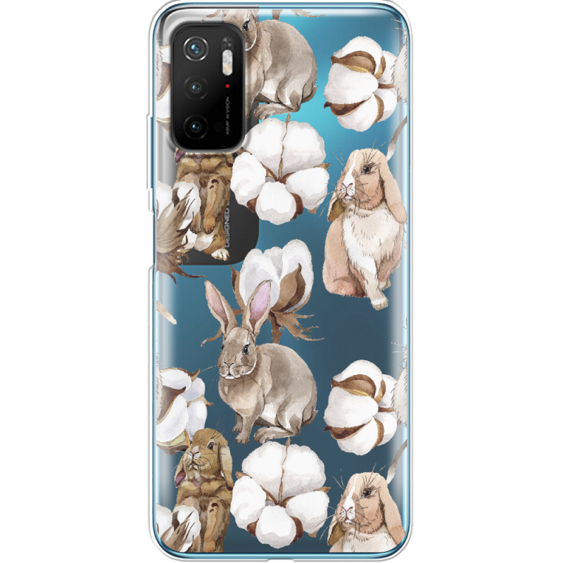 Прозрачный чехол BoxFace Xiaomi Poco M3 Pro Cotton and Rabbits